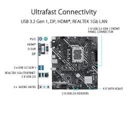 Asus Prime H610M-E D4 Motherboard - Image 4