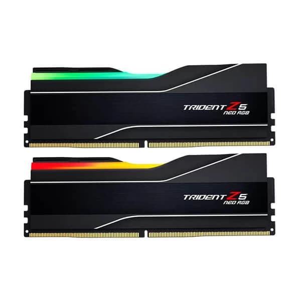G.Skill Trident Z5 Neo RGB 64GB (32GBx2) DDR5 6000MHz Desktop RAM (Matte Black) hover view
