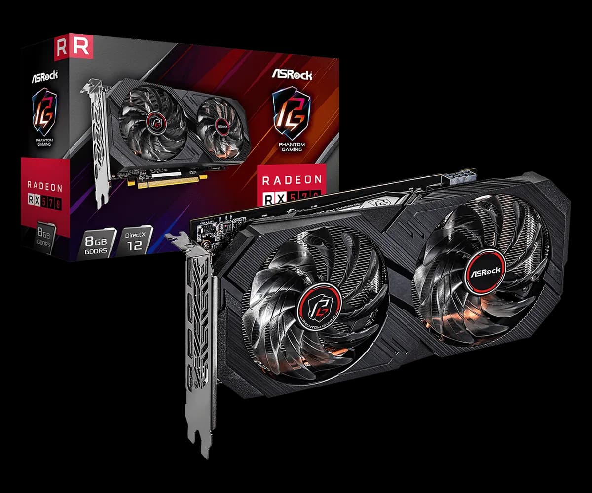 AMD Radeon™ RX 570 Phantom Gaming Elite 8G GRAPHIC CARD