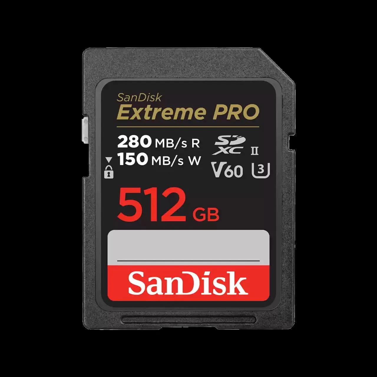SanDisk 512GB Extreme PRO SDXC UHS-II Memory Card hover view