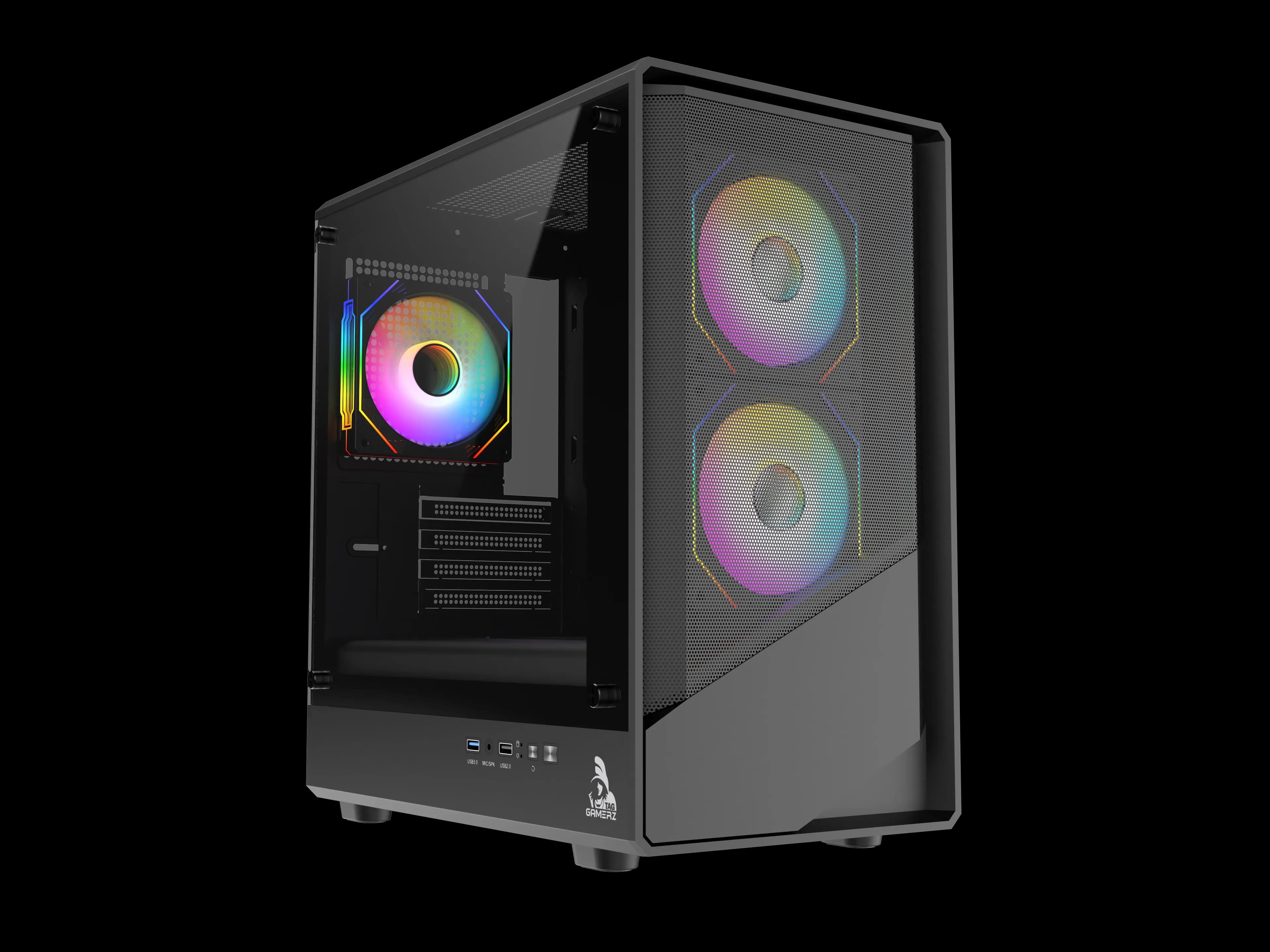 TAG STARLIGHT M-ATX MID TOWER PC CASE (BLACK)