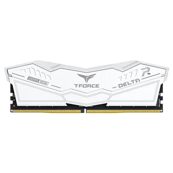 TeamGroup T-Force Delta RGB 32GB (16GBx2) DDR5 5600MHz Ram (White) hover view