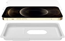 Belkin iPhone 12 Pro Max Screen Protector TemperedGlass Antimicrobial-Treated, Clear