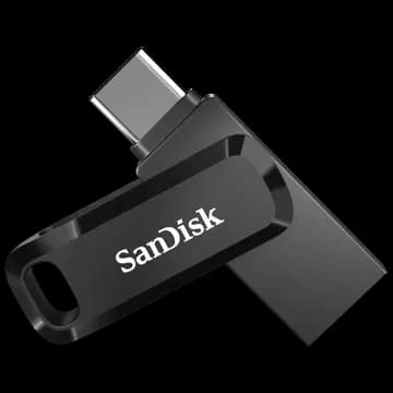 SanDisk Go 512GB USB Type C to USB Type A OTG Pen Drive (Protective Swivel Design, SDDDC3-512G-I46PD, Black)