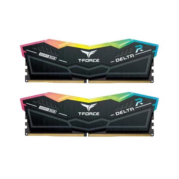 T-Force Desktop Ram DELTA RGB Series 32GB (16GBx2) DDR5 6400MHz Black