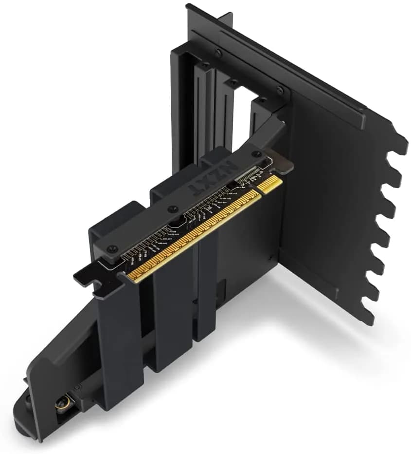 NZXT Vertical GPU Mounting Kit - AB-RH175-B1-175 mm PCIe 4.0x16 Riser Cable - GPU Holder - Sturdy Steel Bracket - Black