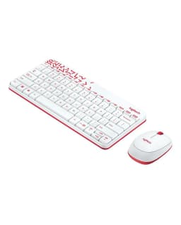 Logitech Keyboard and Mouse Mk240 Wireless - White New