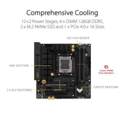 ASUS TUF GAMING B650M-PLUS AMD Ryzen AM5 Micro-ATX Motherboard - Image 2