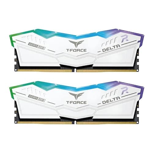 TeamGroup T- Force Delta RGB White 64GB (32GBx2) 6400MHz CL40 DDR5 RAM