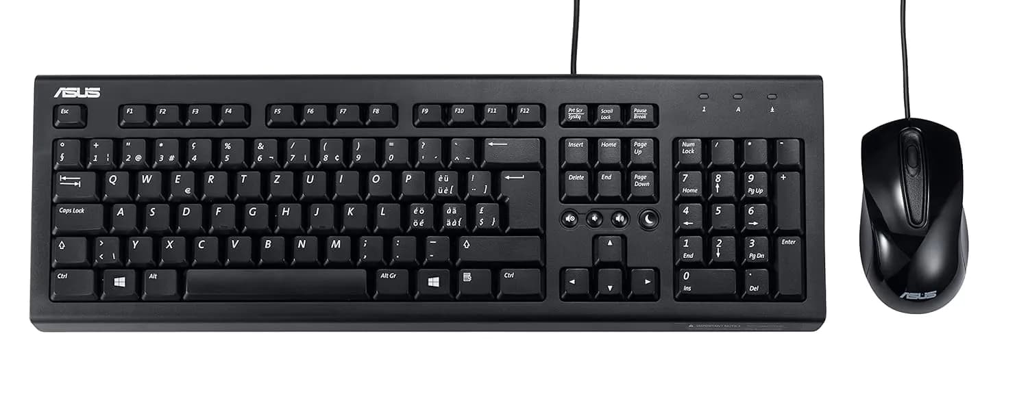 ASUS U2000 Wired Keyboard and Optical Mouse Combo