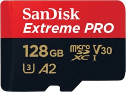 SanDisk Extreme Pro 128GB microSDXC UHS-I, V30, 200MB/s Read, 90MB/s Write, Memory Card - Image 1