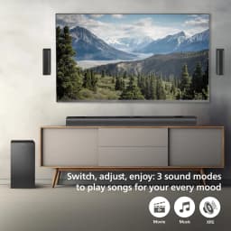 PHILIPS Audio TAB4519, 5.1CH 150W Bluetooth Soundbar with Wired Subwoofer (Black) - Image 3