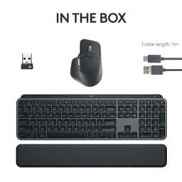 LOGITECH MX Keys S Full Size Membrane Wireless Gaming Keyboard and Mouse Combo ( Black ) ( 920-011605 ) - Image 4