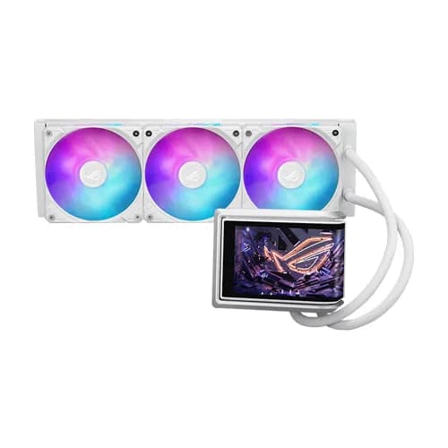 Asus ROG Ryuo IV 360mm ARGB White CPU Liquid Cooler With Curved Display