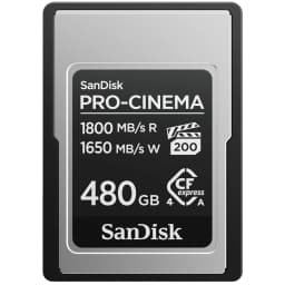 SanDisk 480GB PRO-Cinema CFexpress Type A Memory Card - Image 1