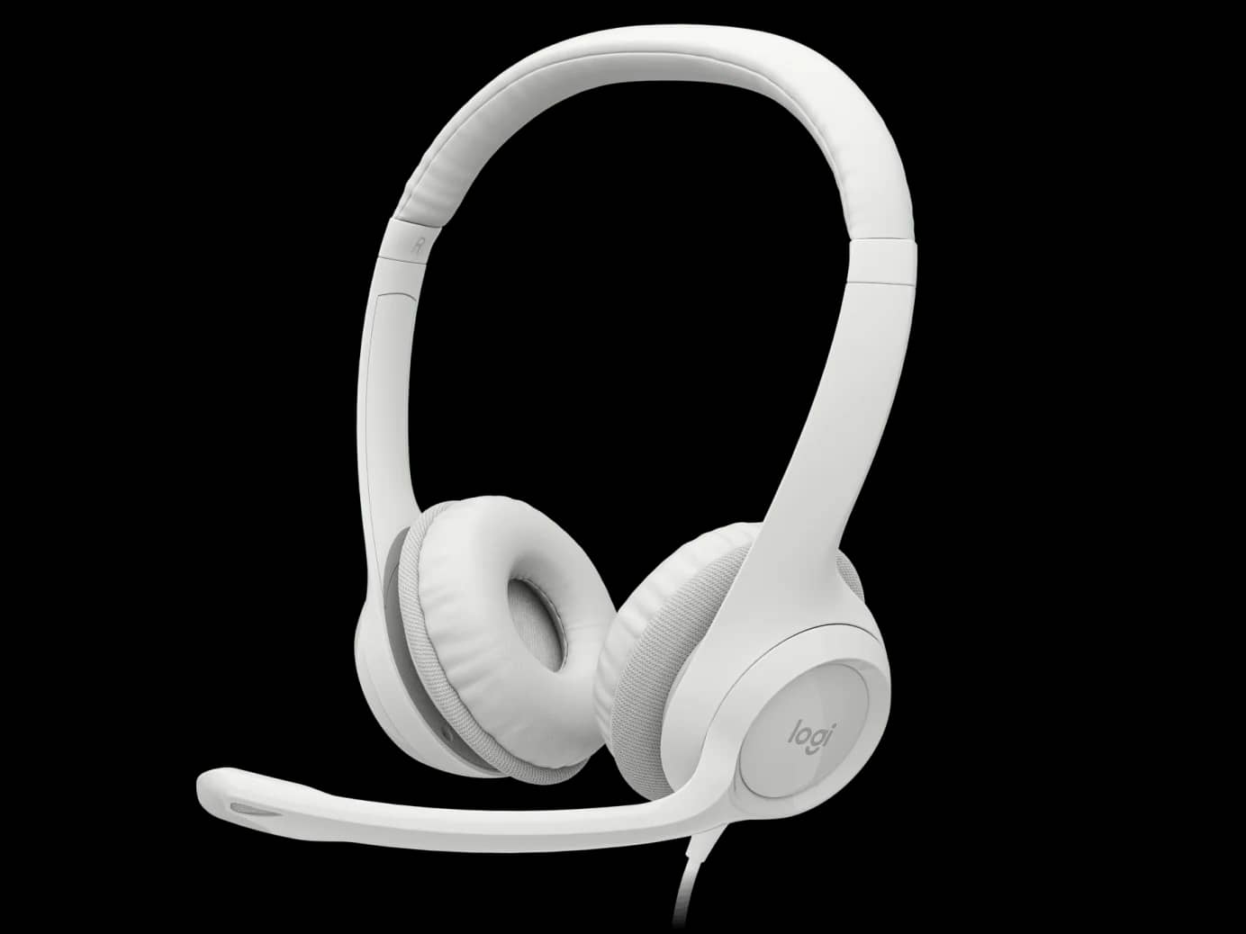 Logitech H390 USB Computer Headset - Off White