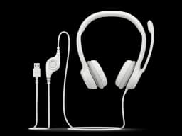 Logitech H390 USB Computer Headset - Off White - Image 3