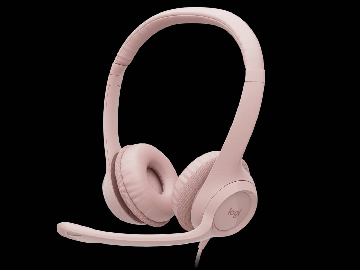 Logitech H390 USB Computer Headset - Rose
