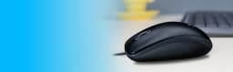 Logitech M100R Wired Optical Mouse (Black) - Image 3