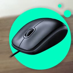Logitech M100R Wired Optical Mouse (Black) - Image 6
