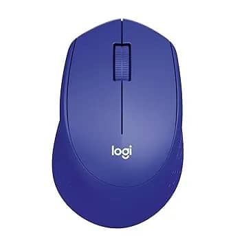 Logitech M331 Silent Plus Wireless Mouse - Blue