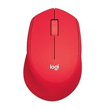Logitech M331 Silent Plus Wireless Mouse - Red