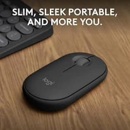 Logitech Pebble Mouse 2 M350s Slim Bluetooth Wireless Mouse - Tonal Graphite - Image 8