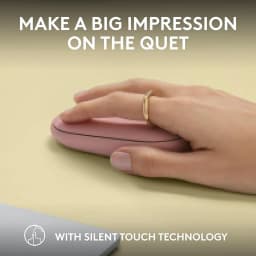 Logitech Pebble Mouse 2 M350s Wireless Bluetooth Mouse - Tonal Rose - Image 6