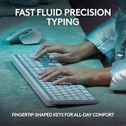 Logitech MX Keys S Wireless Keyboard - Pale Grey - Image 8