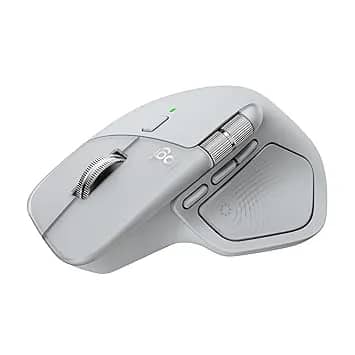 Logitech MX Master 4 Ergonomic Wireless Mouse - Pale Grey