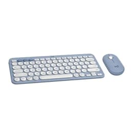 Logitech Pebble 2 Combo Wireless Keyboard and Mouse - Tonal Blue - Image 2