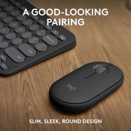 Logitech Pebble 2 Combo Wireless Keyboard and Mouse - Graphite - Image 3