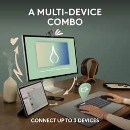 Logitech Pebble 2 Combo Wireless Keyboard and Mouse - Graphite - Image 4