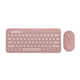 Logitech Pebble 2 Combo Wireless Keyboard and Mouse - Tonal Rose - Image 1