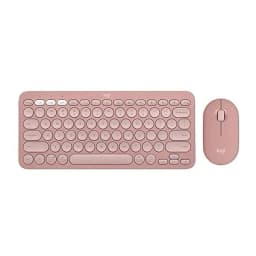 Logitech Pebble 2 Combo Wireless Keyboard and Mouse - Tonal Rose - Image 3