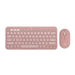 Logitech Pebble 2 Combo Wireless Keyboard and Mouse - Tonal Rose - Image 4