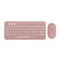Logitech Pebble 2 Combo Wireless Keyboard and Mouse - Tonal Rose - Image 6