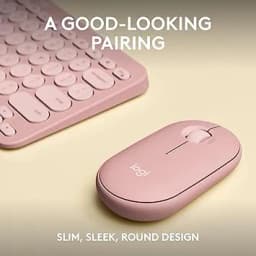 Logitech Pebble 2 Combo Wireless Keyboard and Mouse - Tonal Rose - Image 8
