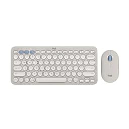 Logitech Pebble 2 Combo Wireless Keyboard and Mouse - Tonal Sand - Image 2