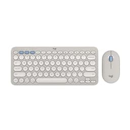 Logitech Pebble 2 Combo Wireless Keyboard and Mouse - Tonal Sand - Image 3
