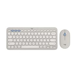 Logitech Pebble 2 Combo Wireless Keyboard and Mouse - Tonal Sand - Image 4