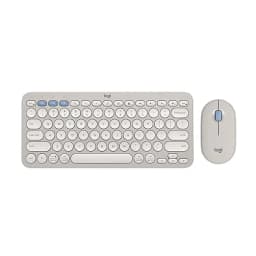 Logitech Pebble 2 Combo Wireless Keyboard and Mouse - Tonal Sand - Image 5