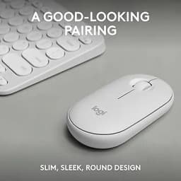 Logitech Pebble 2 Combo Wireless Keyboard and Mouse - Tonal White - Image 8