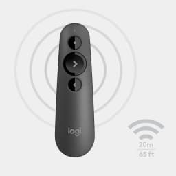 Logitech R500 Laser Presentation Remote Clicker with Dual Connectivity Bluetooth or USB for Powerpoint, Keynote, Google Slides, Wireless Presenter