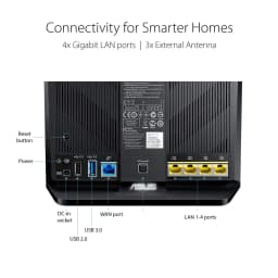 ASUS RT-AC68U 2 Pack Dual Band AiMesh AC1900 WiFi System (Black) for Large - Multi-Story Homes, WiFi Router, AiProtection Network Security Powered by Trend Micro and Adaptive QoS