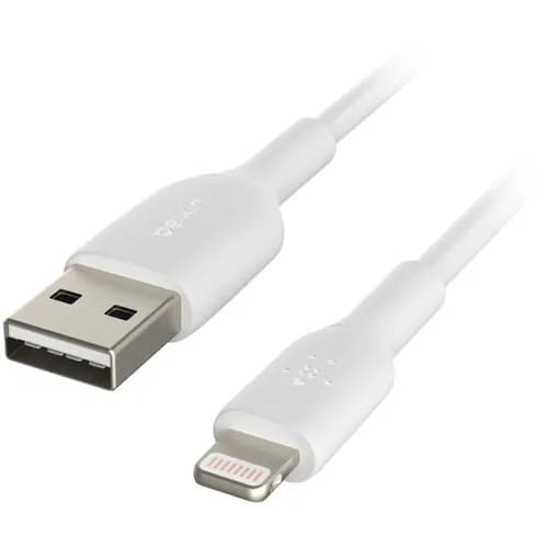 elkin Boost Charge Lightning to USB Type-A Cable (3.3', White)