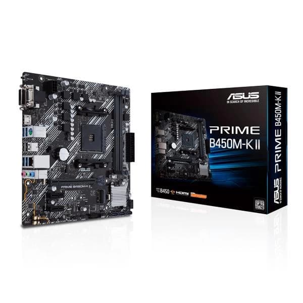 Asus Prime B450M-K II AM4 Micro Atx Motherboard