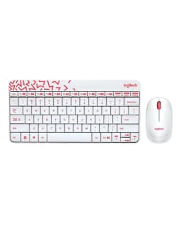 Logitech Keyboard and Mouse Mk240 Wireless - White New