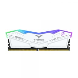 TeamGroup T-Force Delta RGB 32GB (32GBx1) DDR5 5200MHz Ram (White) - Image 1