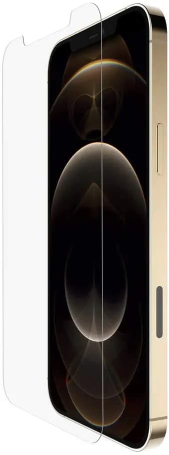 Belkin iPhone 12 Pro Max Screen Protector TemperedGlass Antimicrobial-Treated, Clear